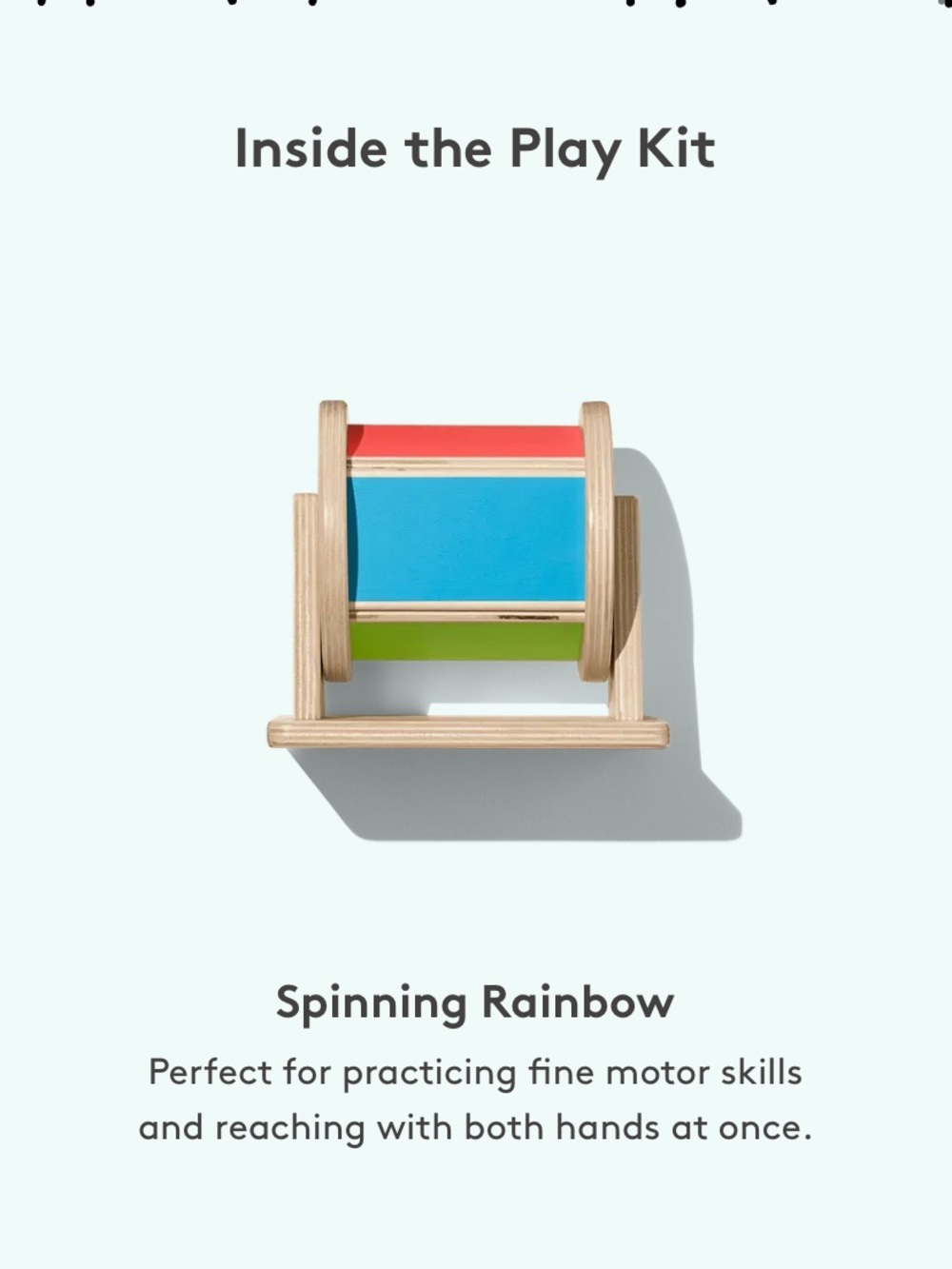 Lovevery Spinning Rainbow Wooden Toy